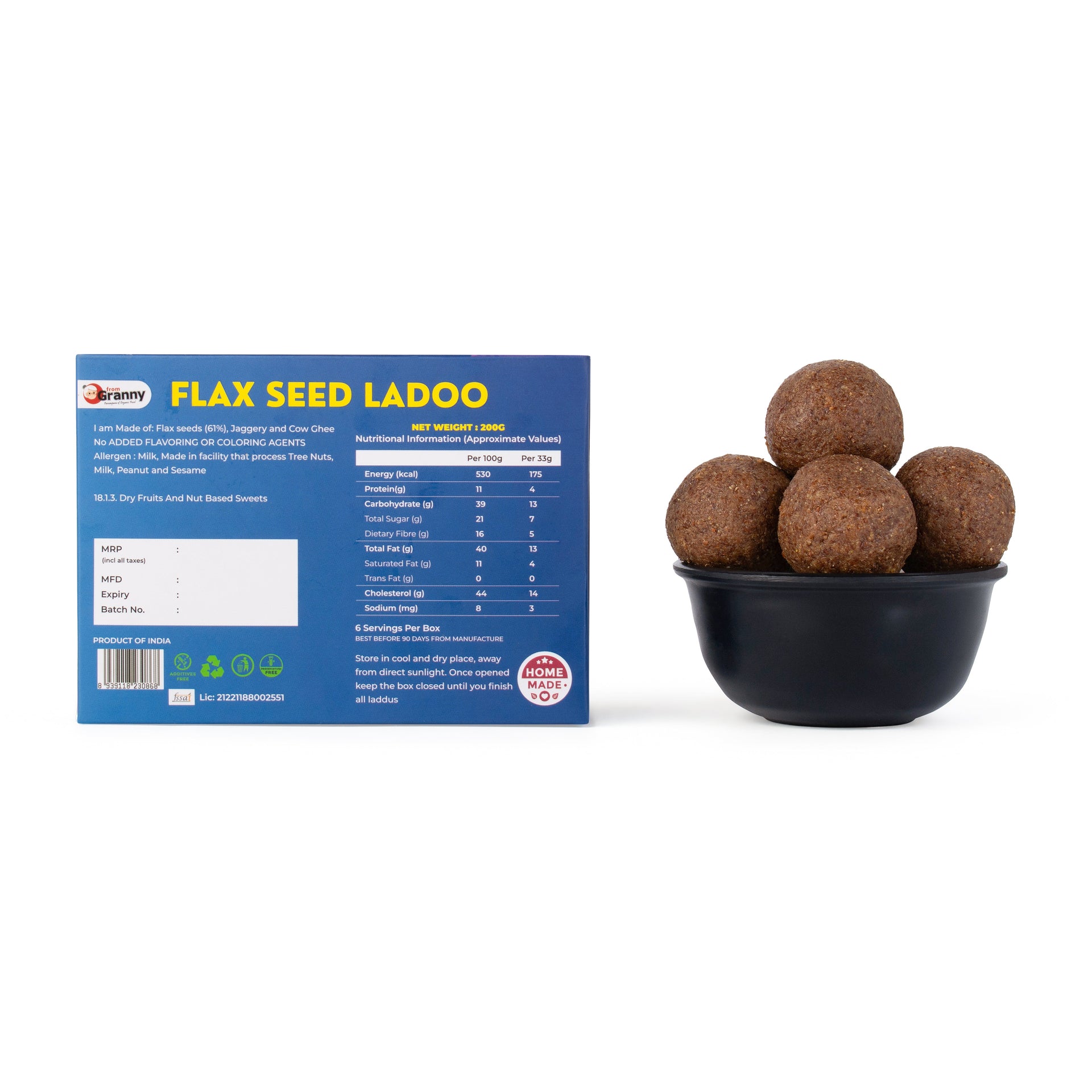 Flax Seeds Laddu Online - Alsi Gud Ke Laddu