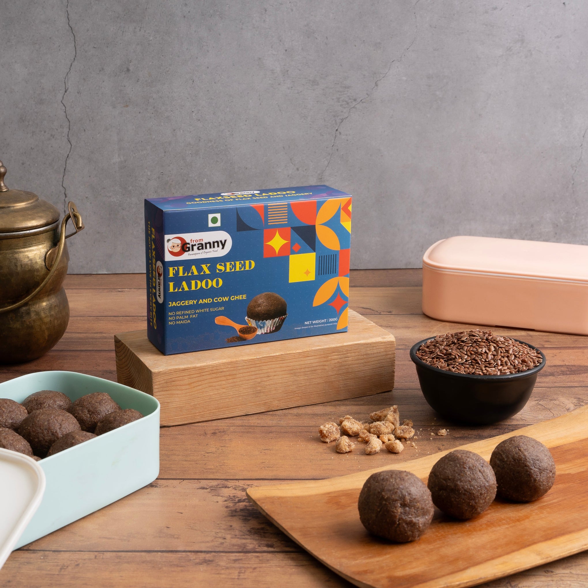 Flax Seeds Laddu Online - Alsi Gud Ke Laddu