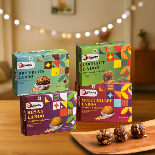 Granny's Healthy Ladoo Combo of 4 Packs 200gm Each