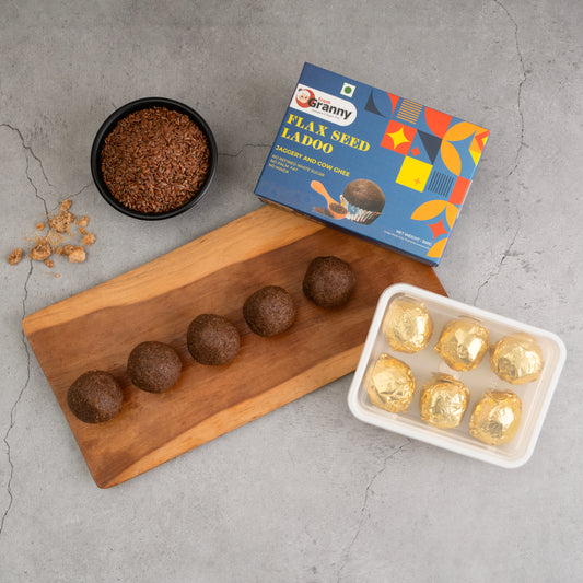 Flaxseed Ladoo | Omega-3 Rich | Jaggery | Vegan | From Granny