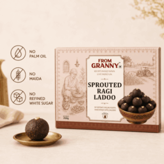 Ragi Laddu with jaggery