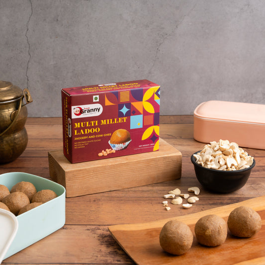 Multi Millet Ladoo | Jowar Bajra Foxtail | Jaggery | From Granny