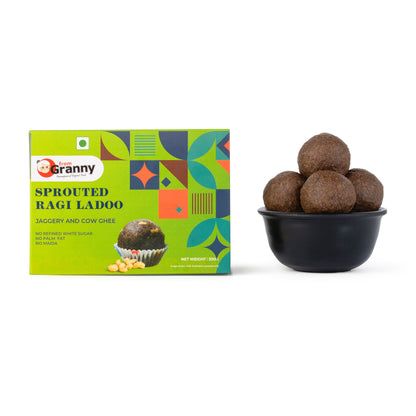 Sprouted Ragi Ladoo | Finger Millet | Jaggery Cow Ghee | From Granny